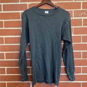 Vintage Northwest Territory Thermal Waffle Knit Shirt Gray (Men’s L) USA Made